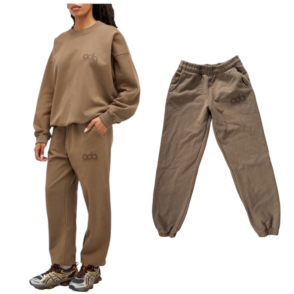 Adanola Cocoa Brown Performance Jogger Sweatpants XS